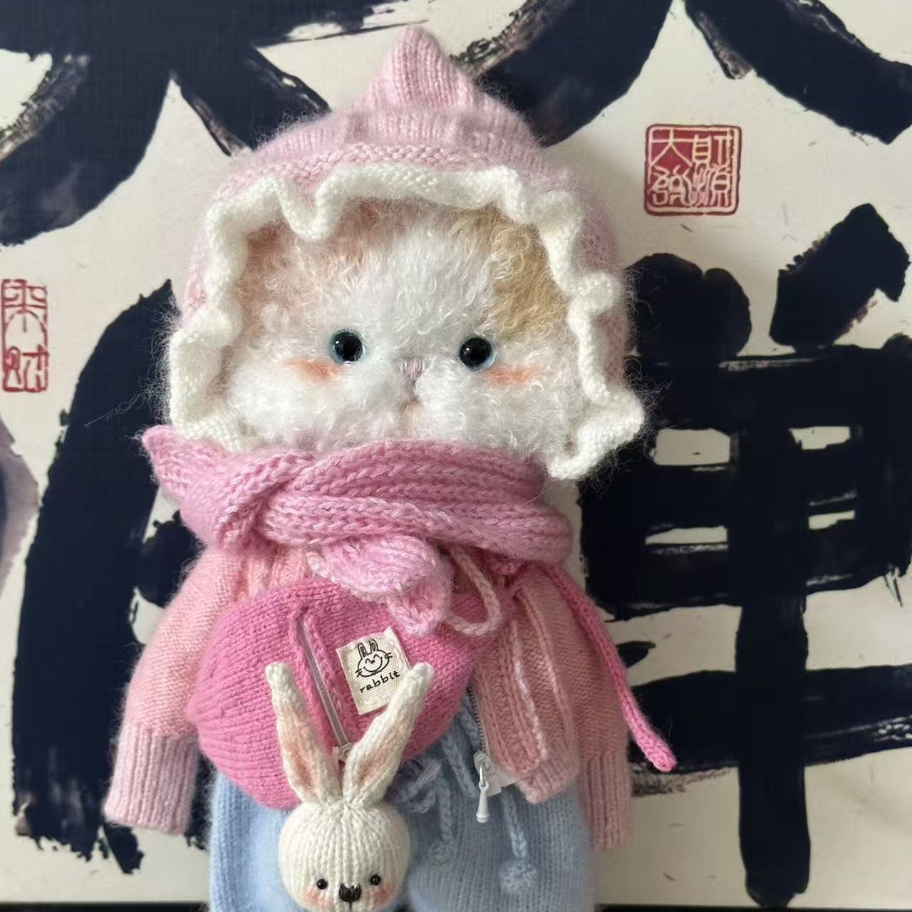 【福利】婷哥棒针猫手工玩偶，标价可直拍，拍下不退不换
