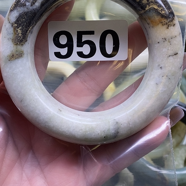 黄****蛇纹石玉未镶嵌手镯