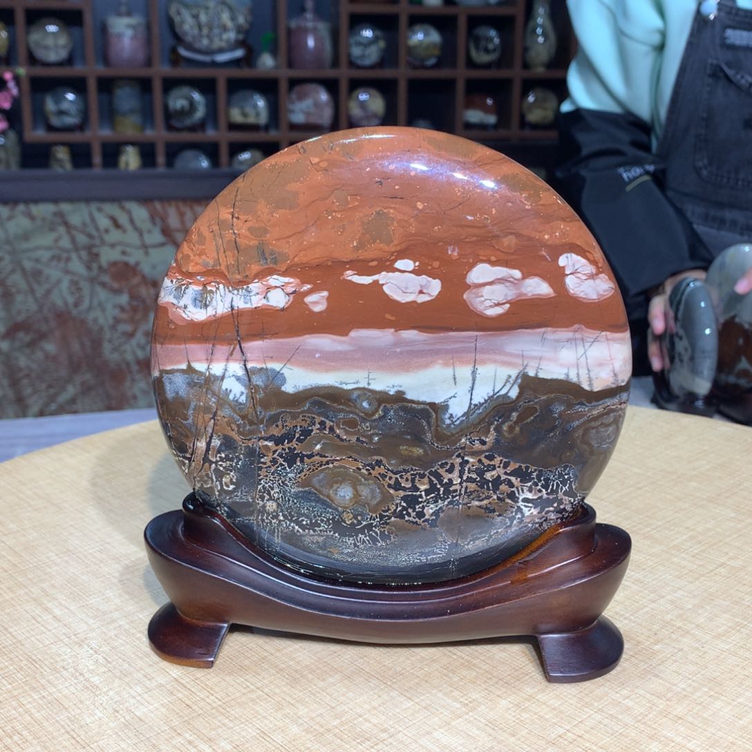 紫砂广西国画石，观赏收藏