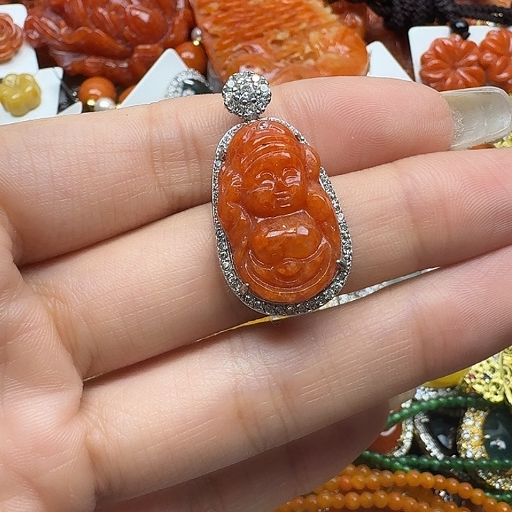 翡翠未镶嵌项链翡翠