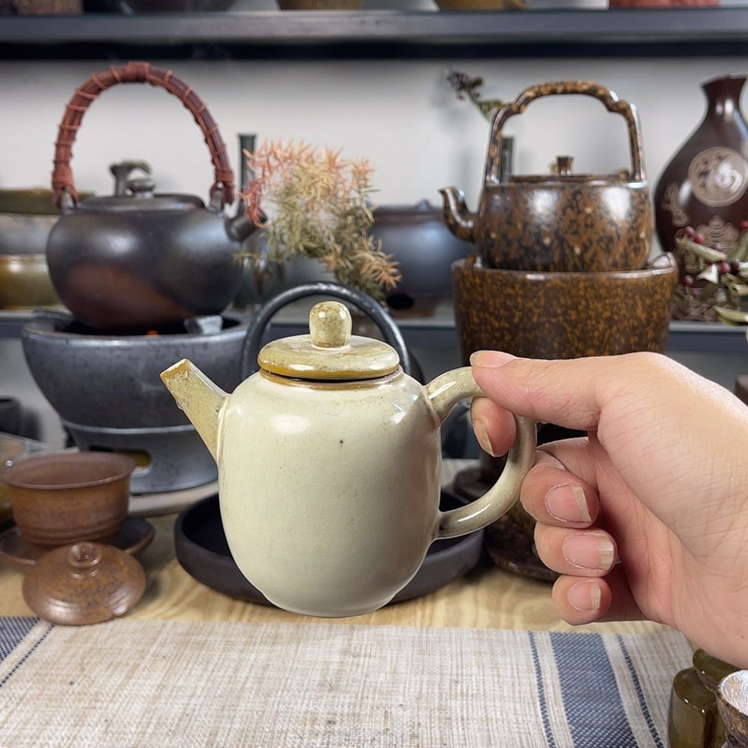 壶紫砂粗陶实用酒壶