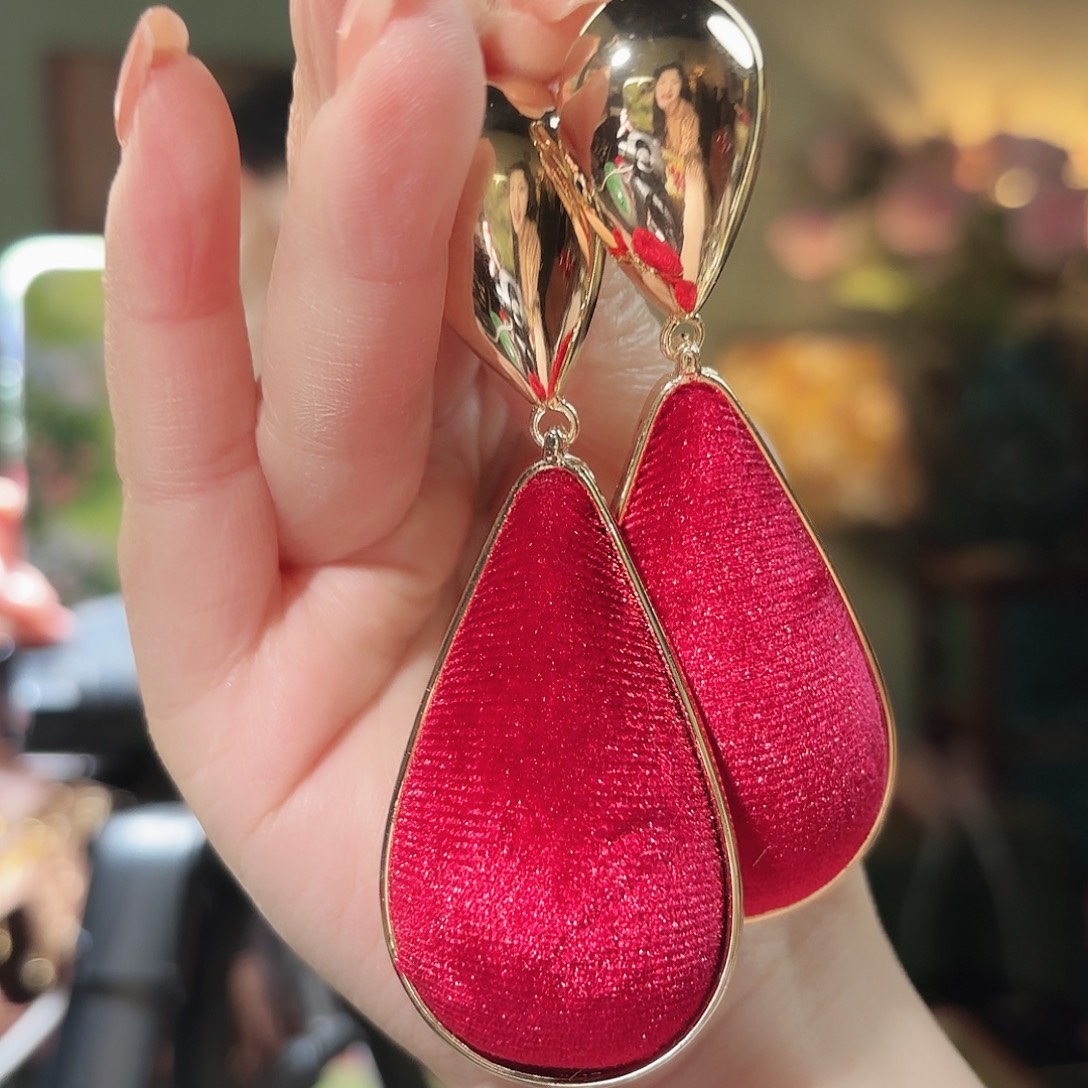 琉璃纯铜合金耳钉