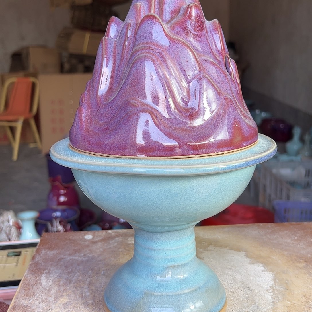 摆件郑家钧窑摆件微