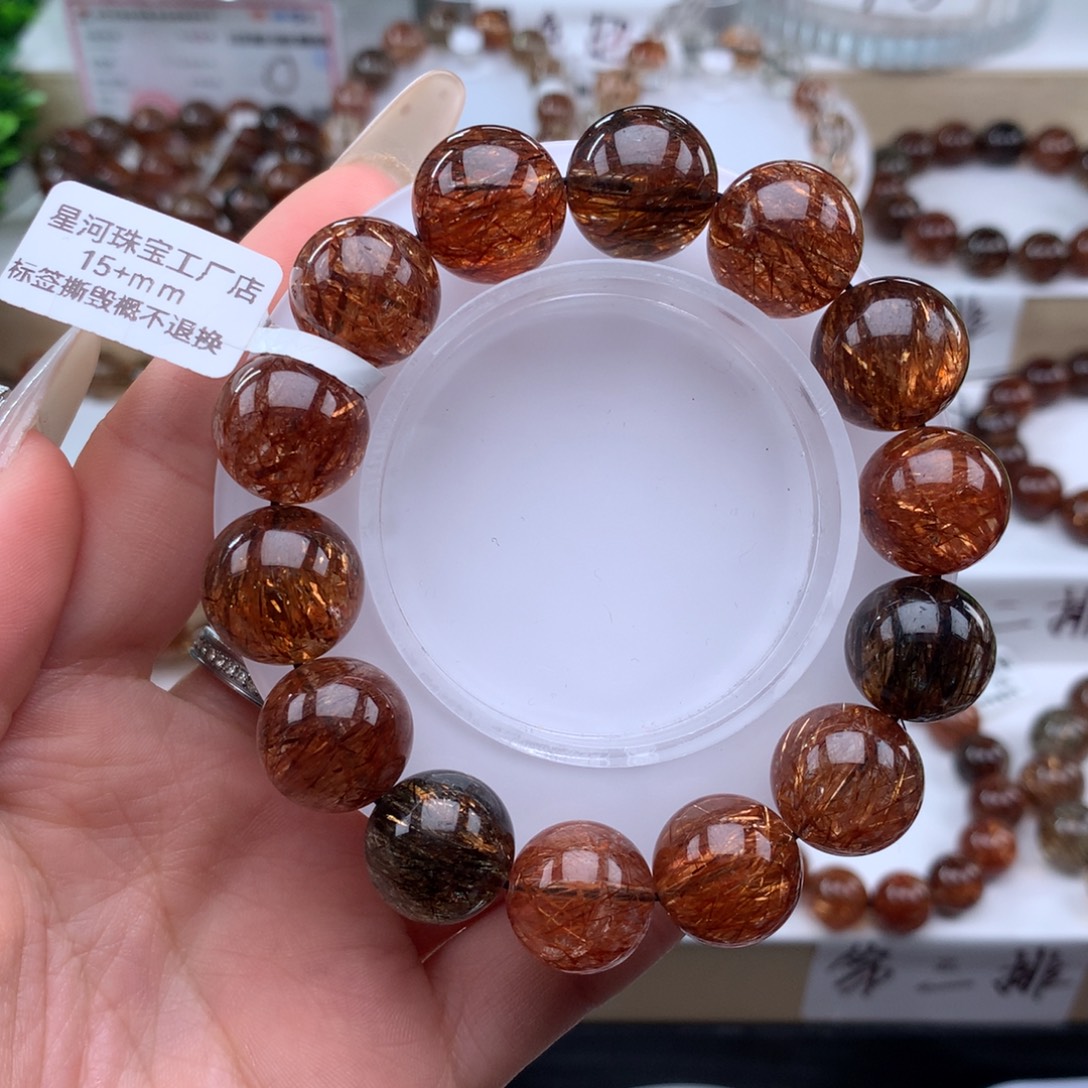 手串水晶未镶嵌黑金超七多样性发其一