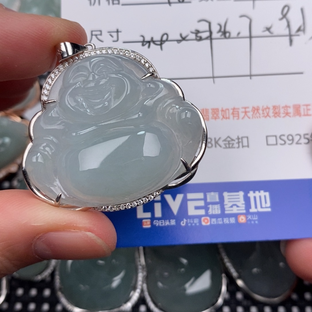 L***…翡翠银S925镶嵌颈饰