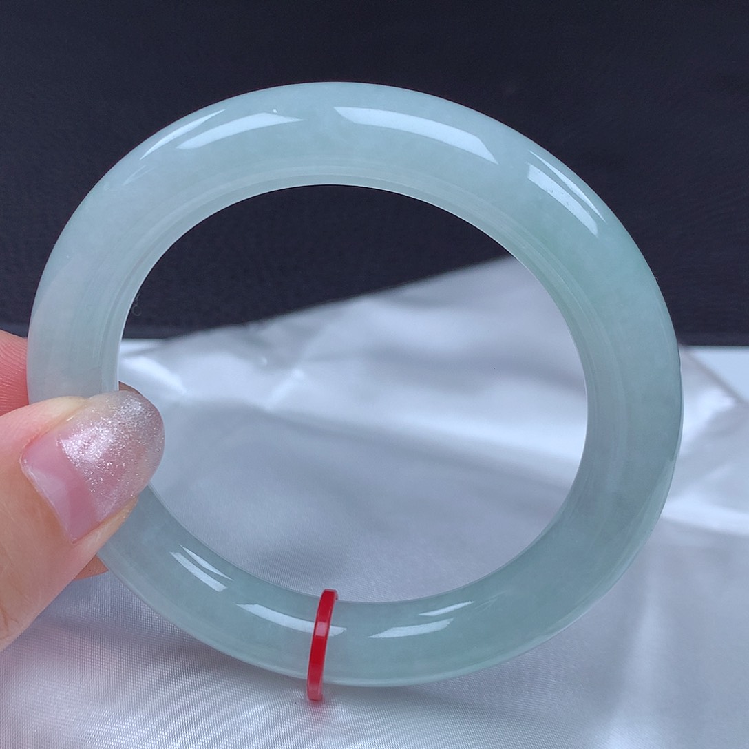 翡翠手镯未镶嵌55圈口437035