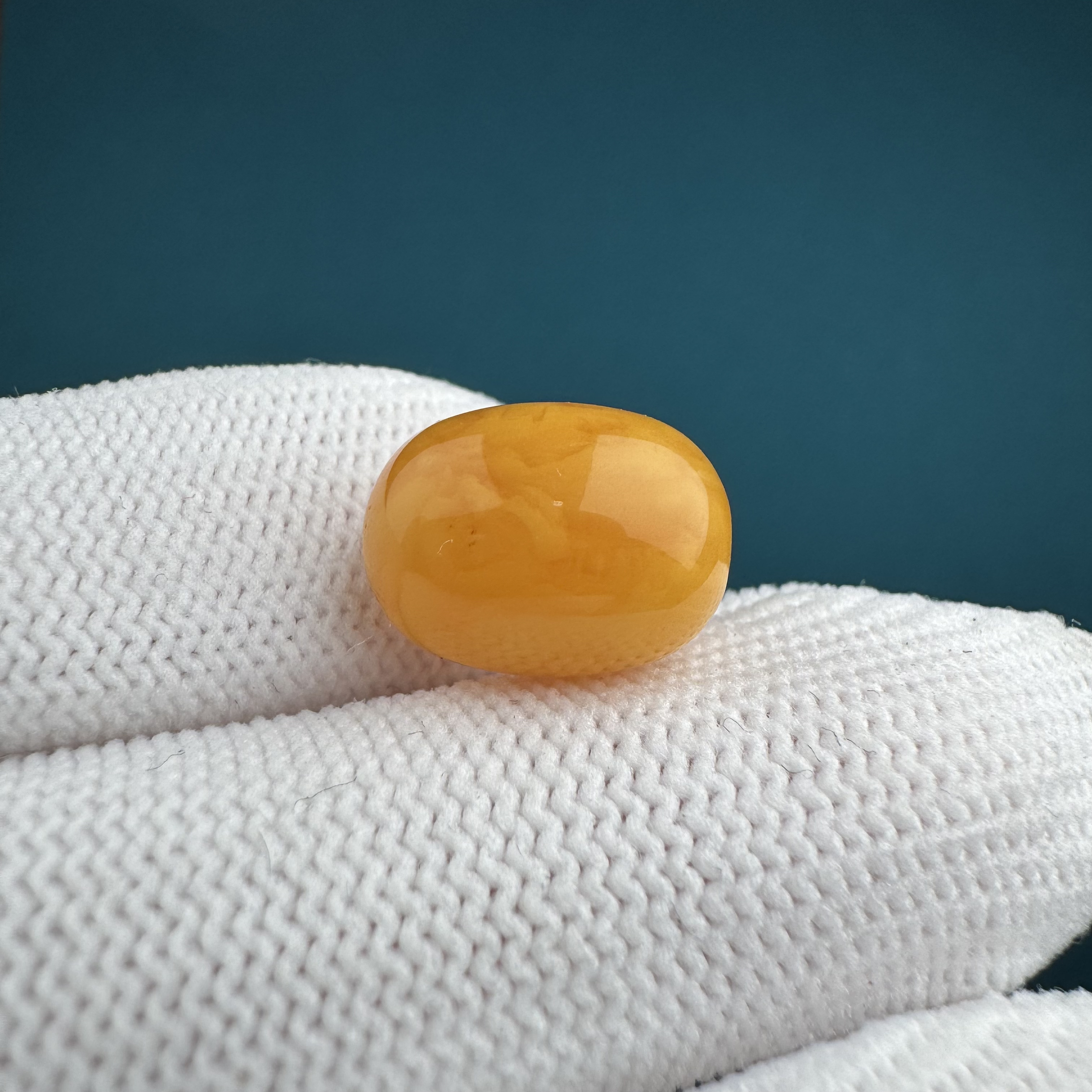 K7593天然原矿蜜蜡 枣珠 10.5*13.7mm 支持复检 假一罚十