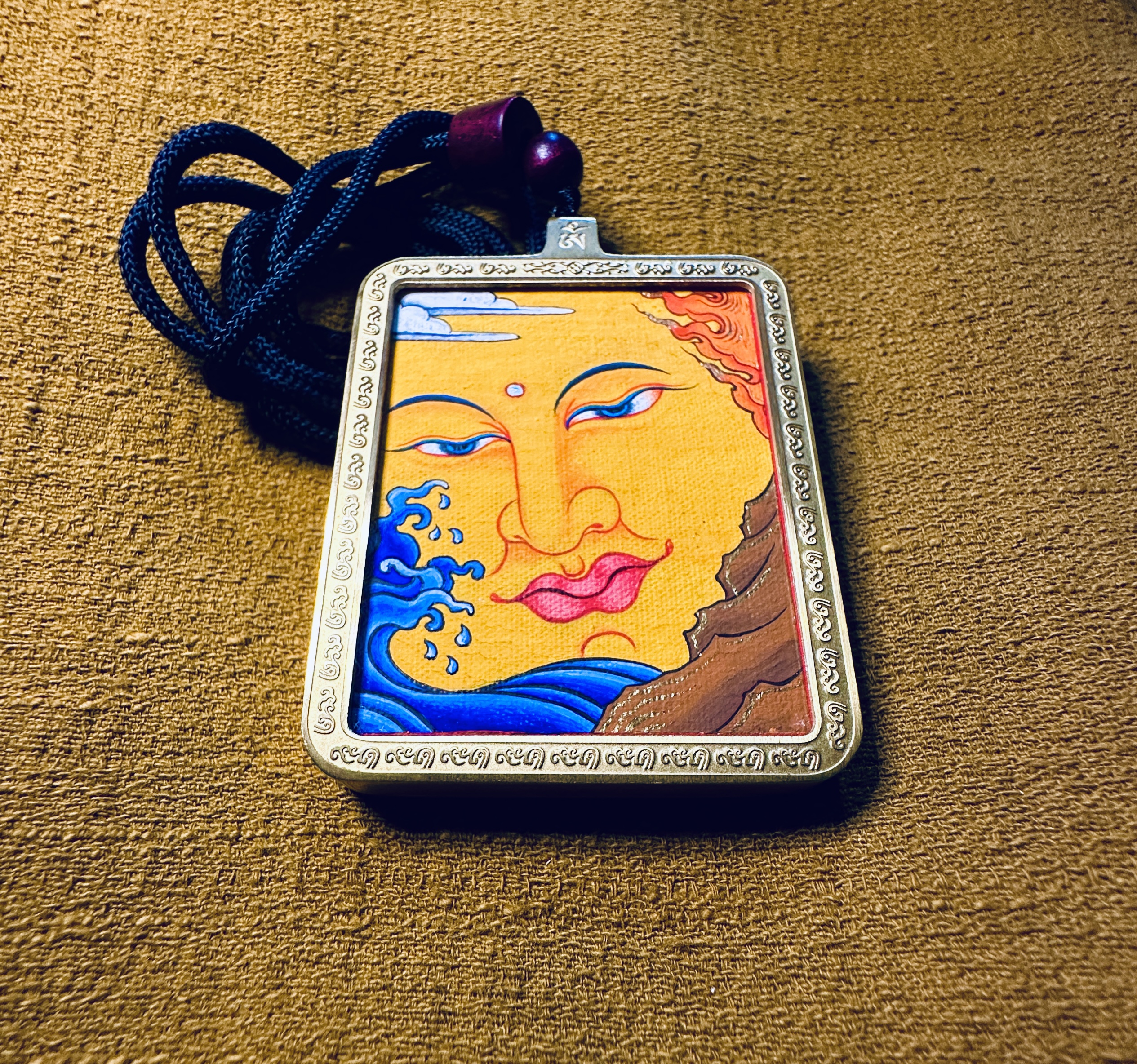 纯全手绘释迦摩尼3.5*4.5