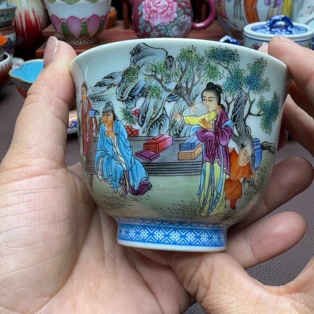 瓷片景德镇仿古手工制作精品展示