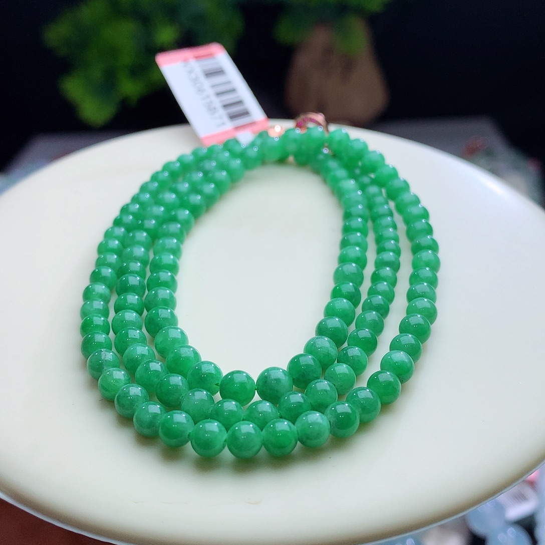 项链未镶嵌翡翠卡4-5mm