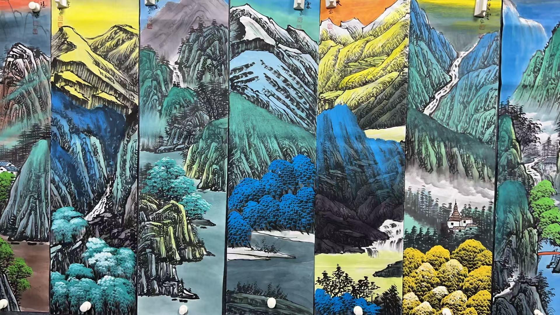 【树新】精品八条屏装饰画通用链接