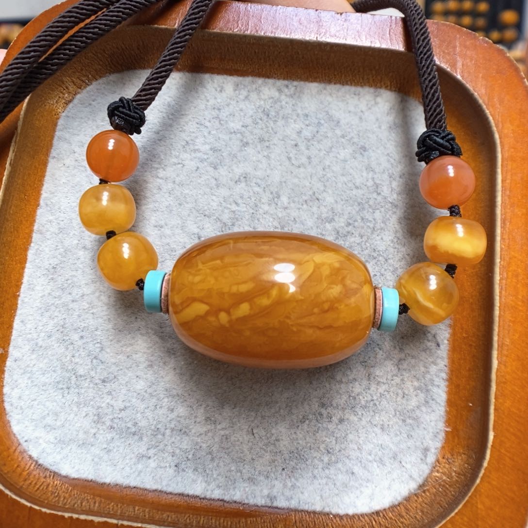 蜜蜡颈饰未镶嵌蜜蜡