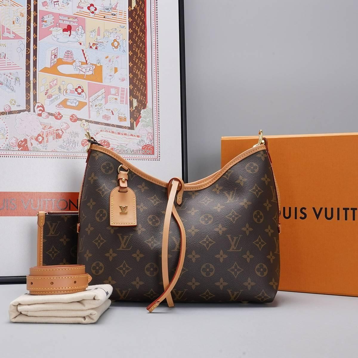 未使用 LouisVuitton/路易威登 carryall小号包【静文】BG22013836
