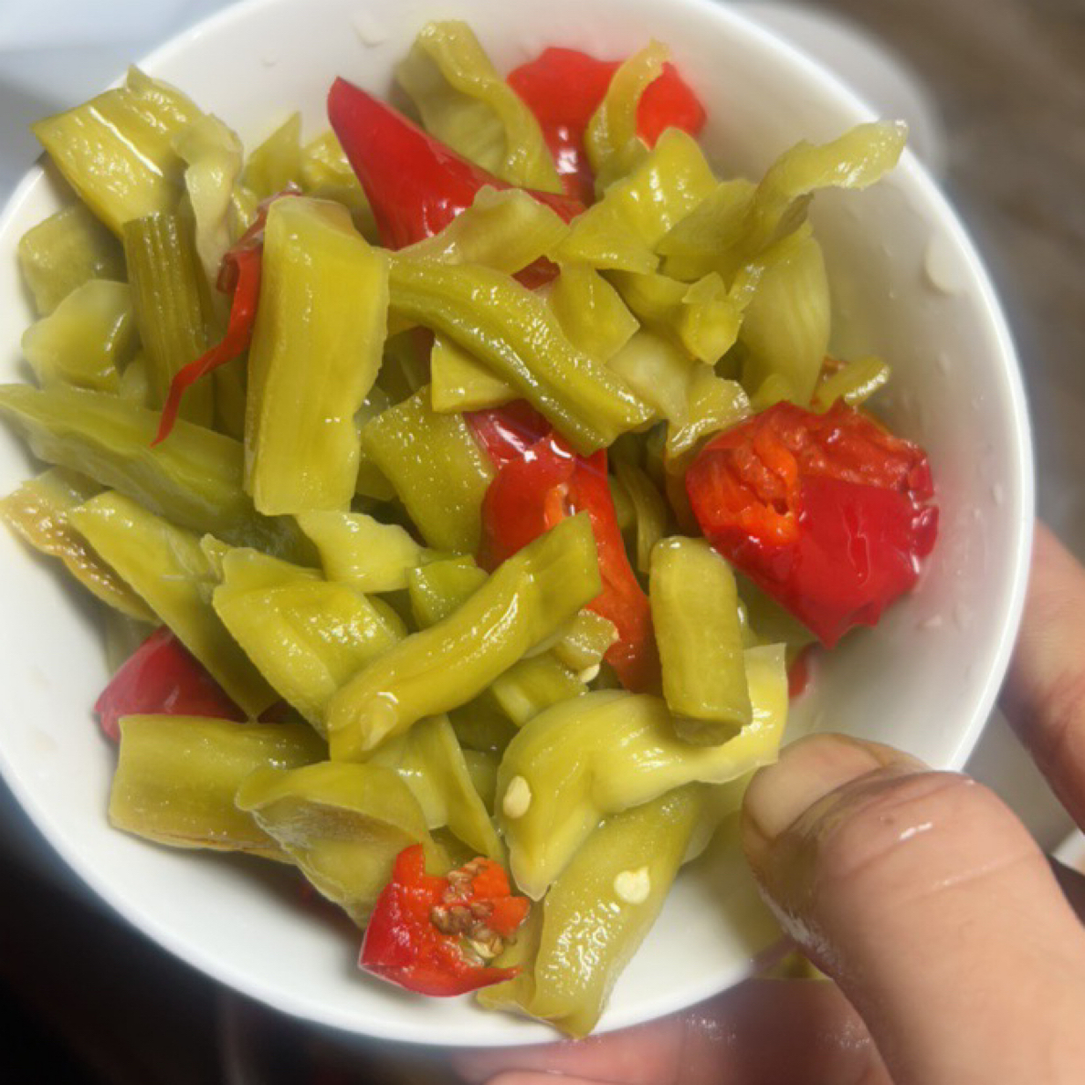 农家自制黄山腌贡菜
