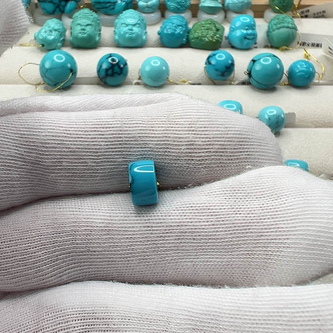 绿松石直切珠 未镶嵌