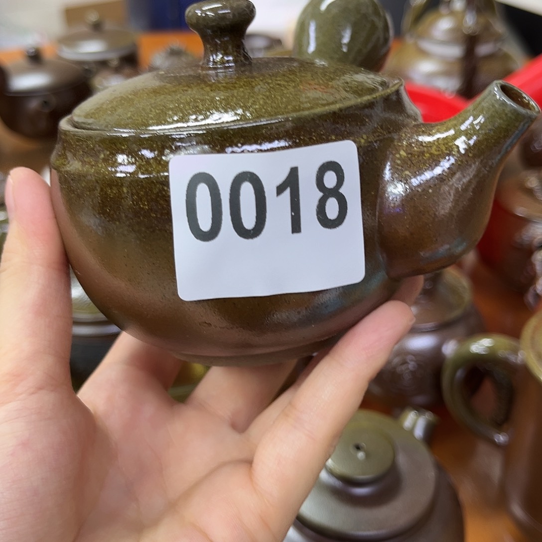 壶S***e0018柴烧开窑大吉  柴烧侧把