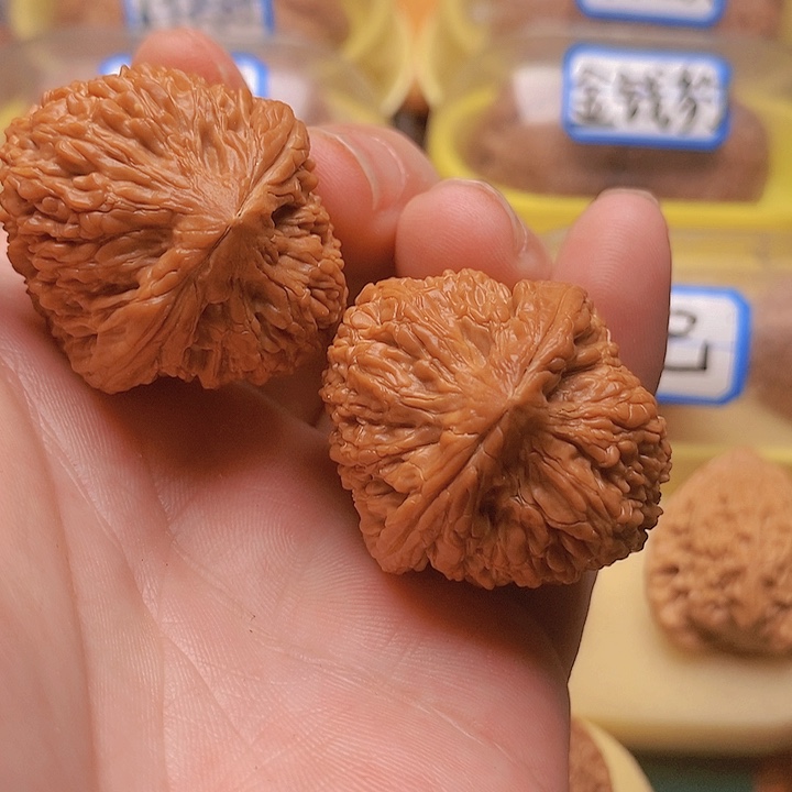 文玩核桃把件边36肚39全品大蒜头