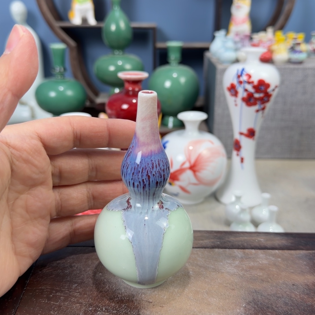 陶瓷手工小花器摆件