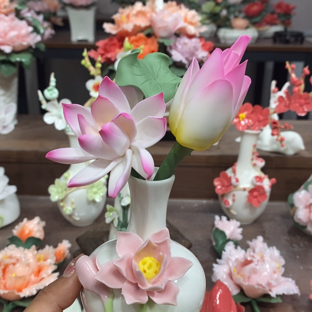 瓷片陶瓷工艺品摆件