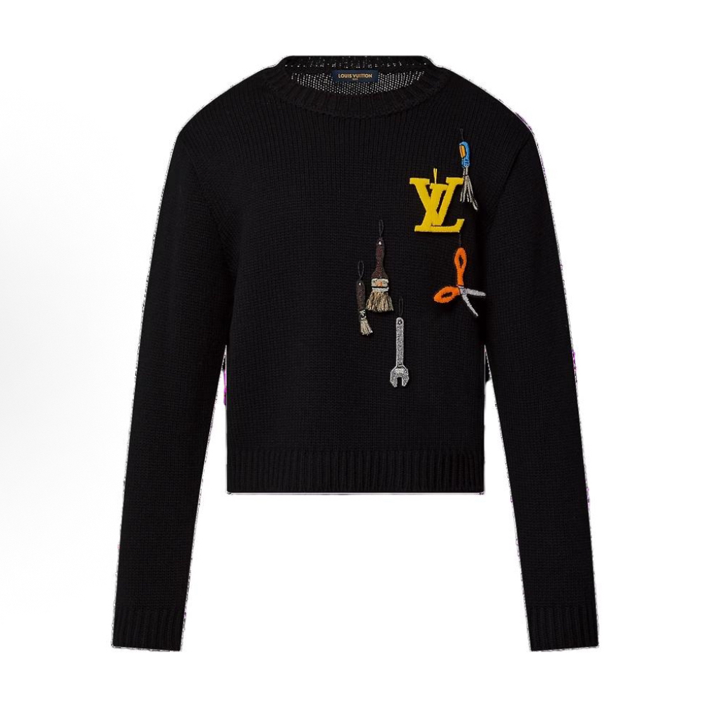 未使用 LouisVuitton/路易威登 XL码/工具串珠毛衣