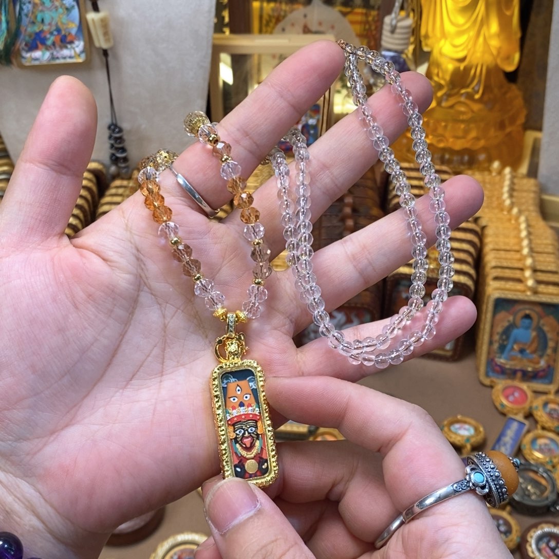 吊坠K****C唐卡多圈脖挂