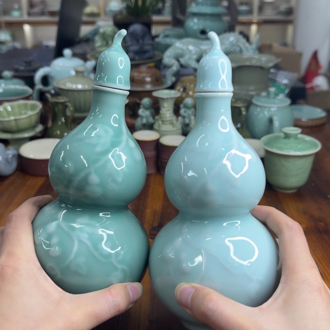 天***罡小仲青瓷茶器微瑕7151