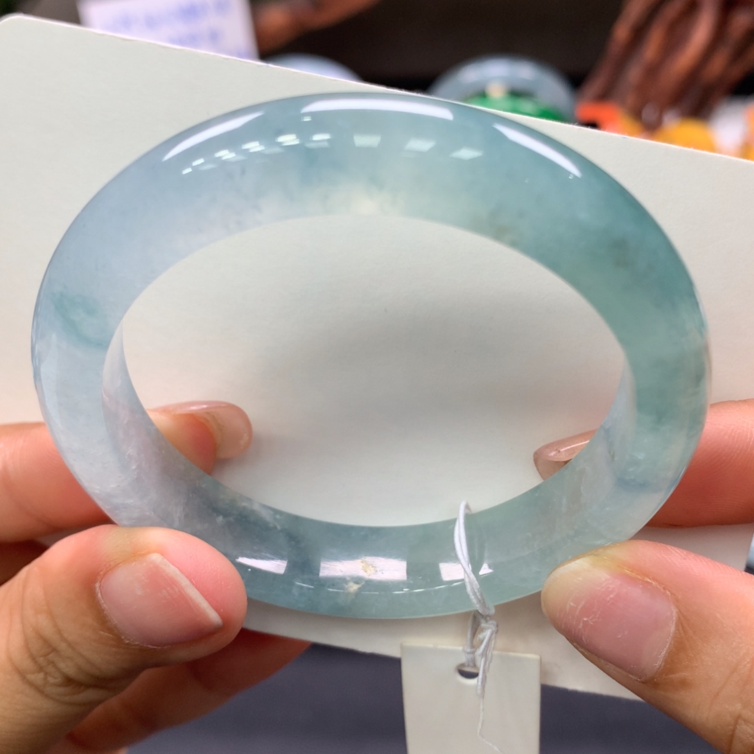 未镶嵌手镯翡翠22号推荐性价比冰蓝