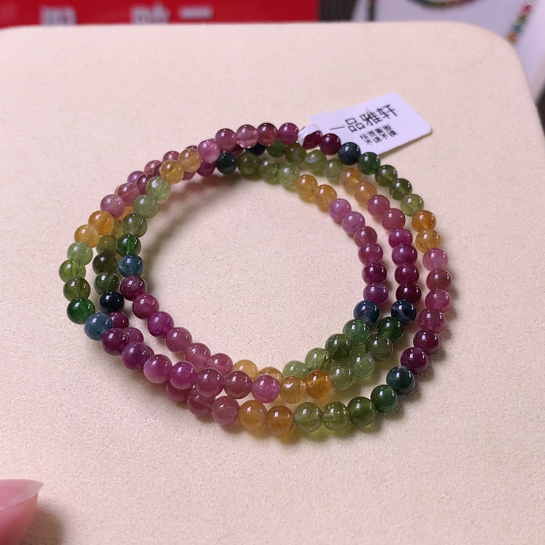 碧玺手串未镶嵌碧玺