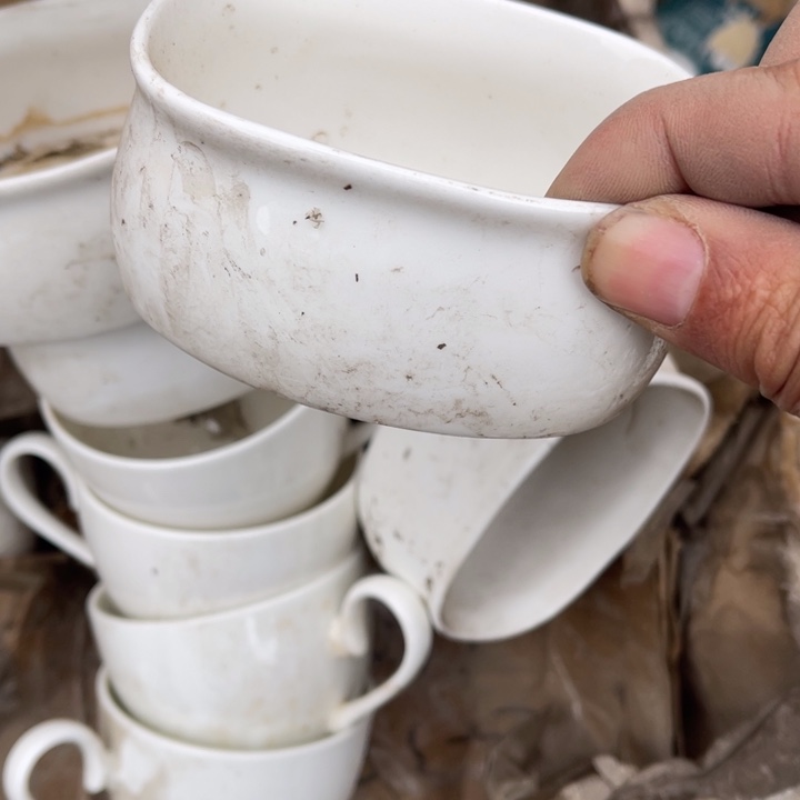 库存瓷器陶骨瓷小方盒4个