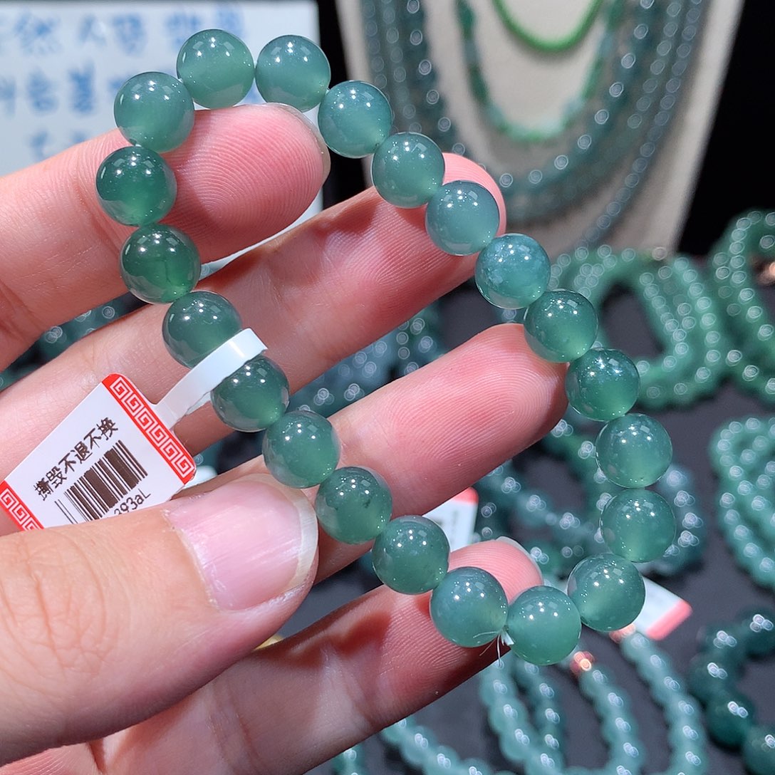 未镶嵌手串翡翠正品天然翡翠A货手串手链8.8