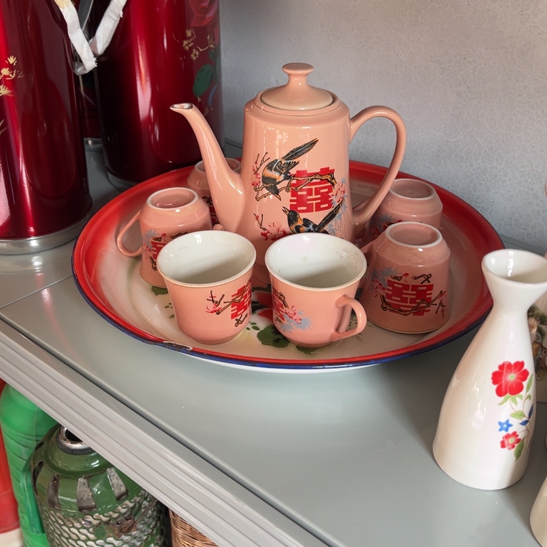 开***缘茶壶一套加茶盘子