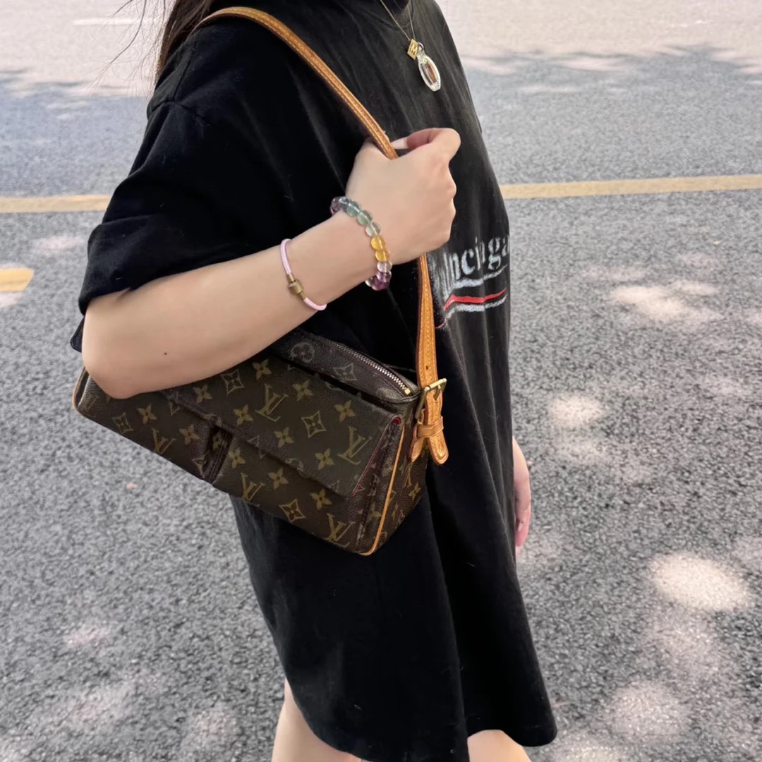 95新 LouisVuitton/路易威登 御古屋/07701/小号骆驼包 04年