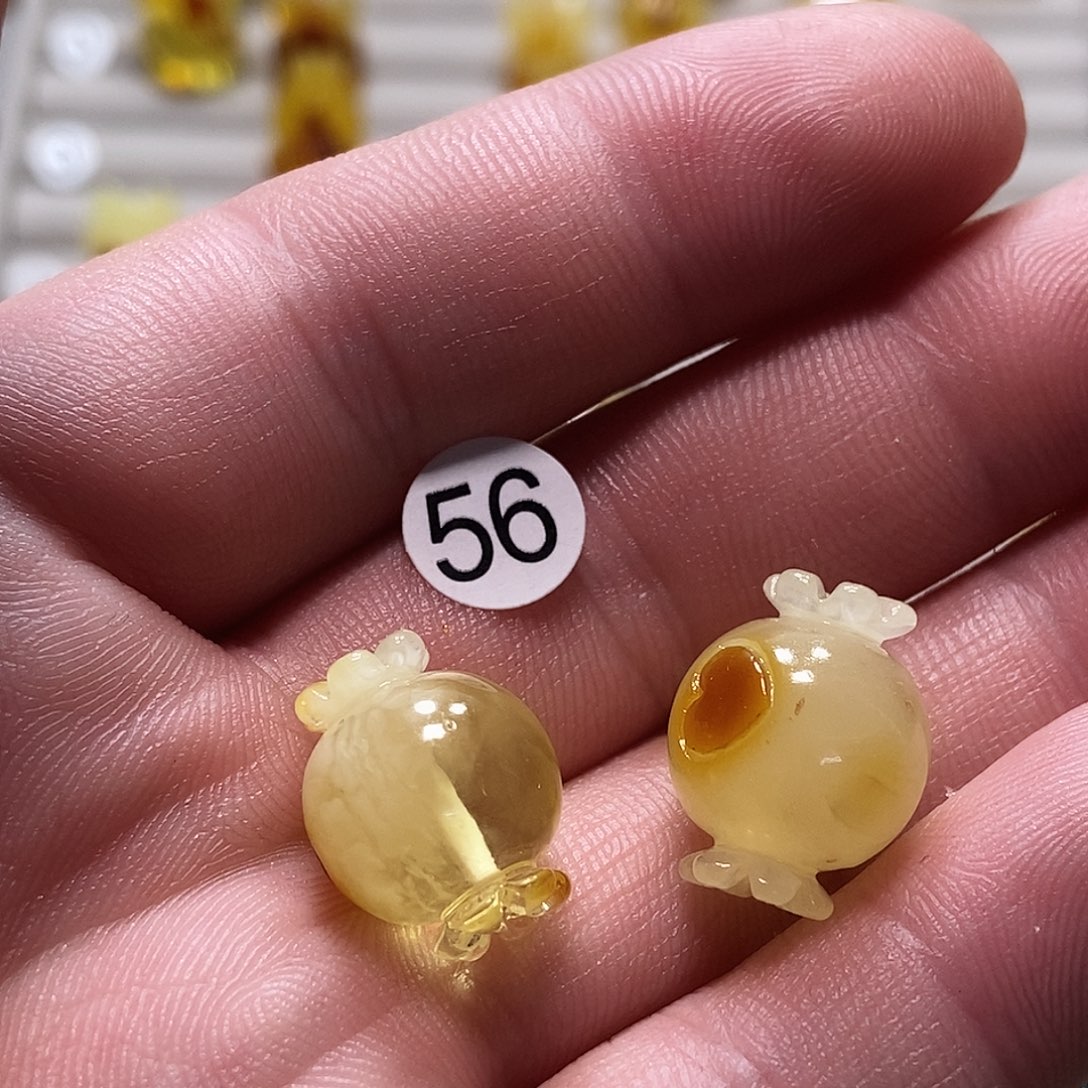 内***谁琥珀未镶嵌裸石天然琥珀蜜蜡吊坠