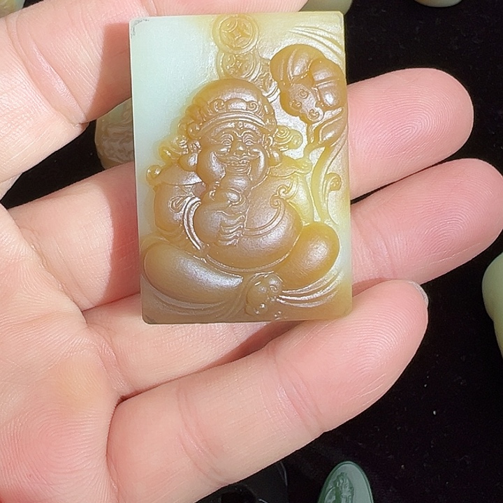 和田玉（糖玉）未镶嵌吊坠(赠链)