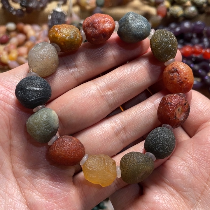 玛瑙/玉髓合金手链