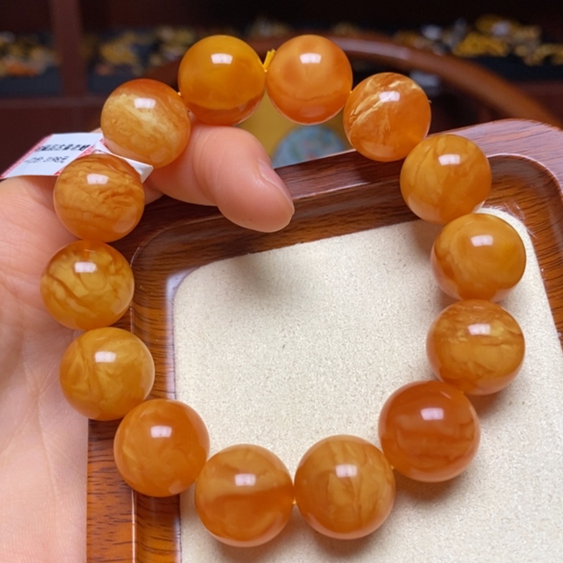 【闪购商品】蜜蜡手链未镶嵌手串