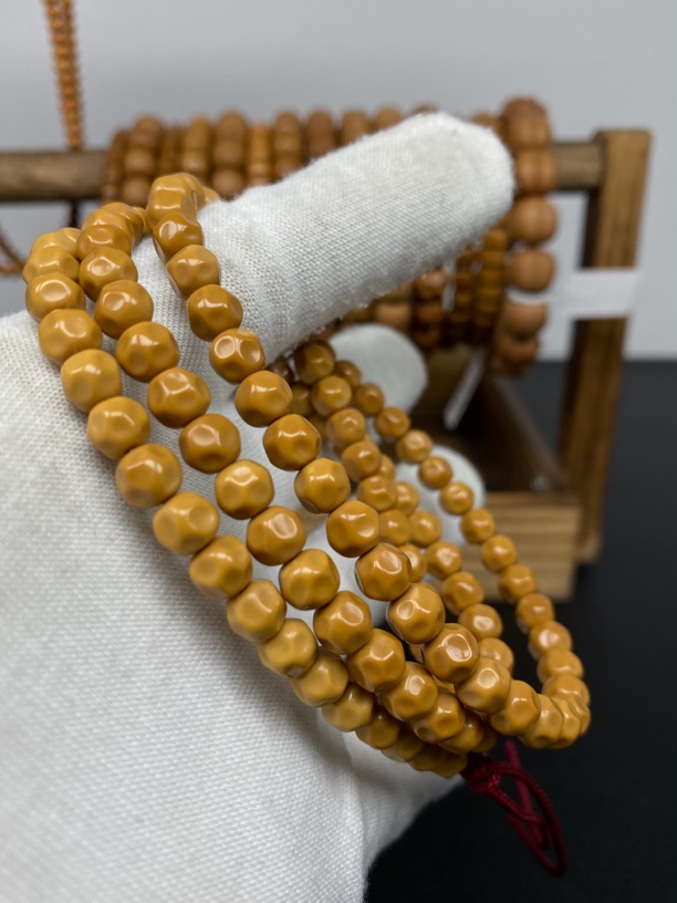 手工老挝核尖全无白无相108长串