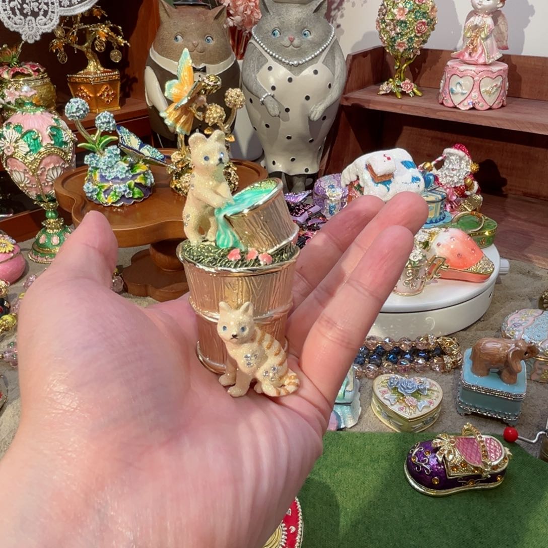 瓷片拉丝细闪釉水七宝烧珐琅彩首饰金属材质