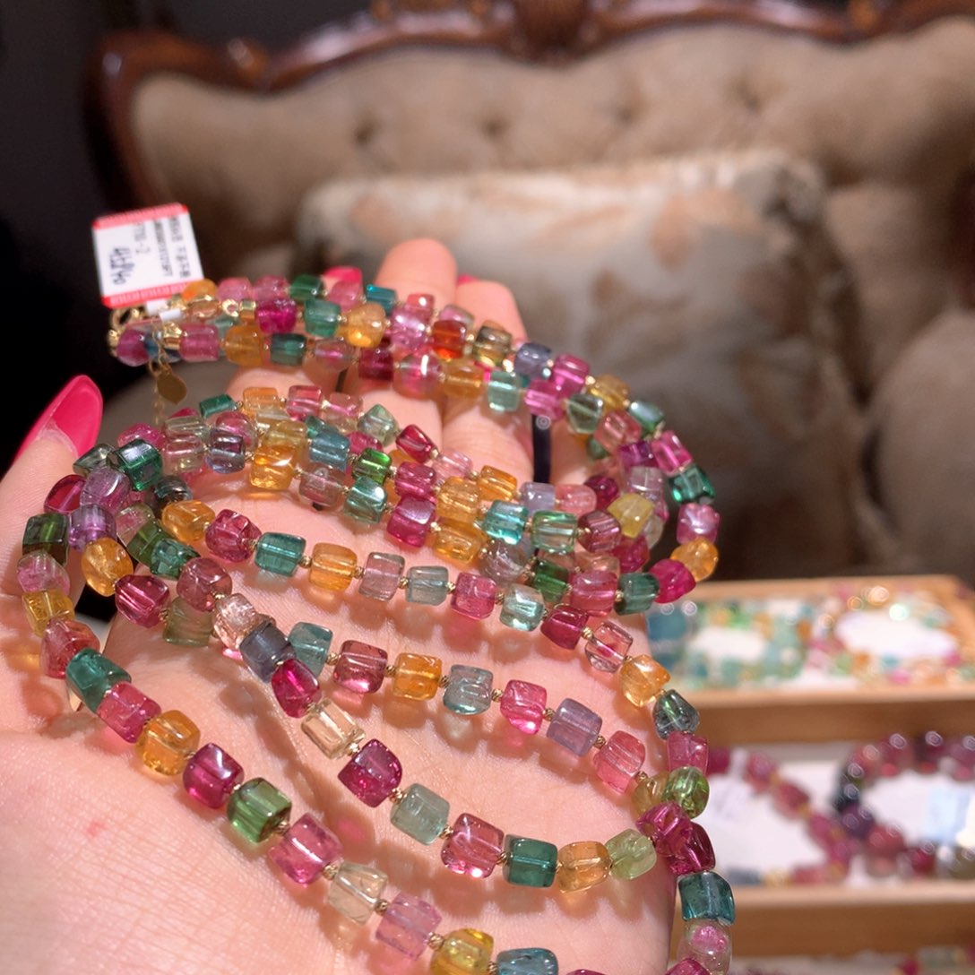 未镶嵌高货传家宝碧玺花魁碧玺