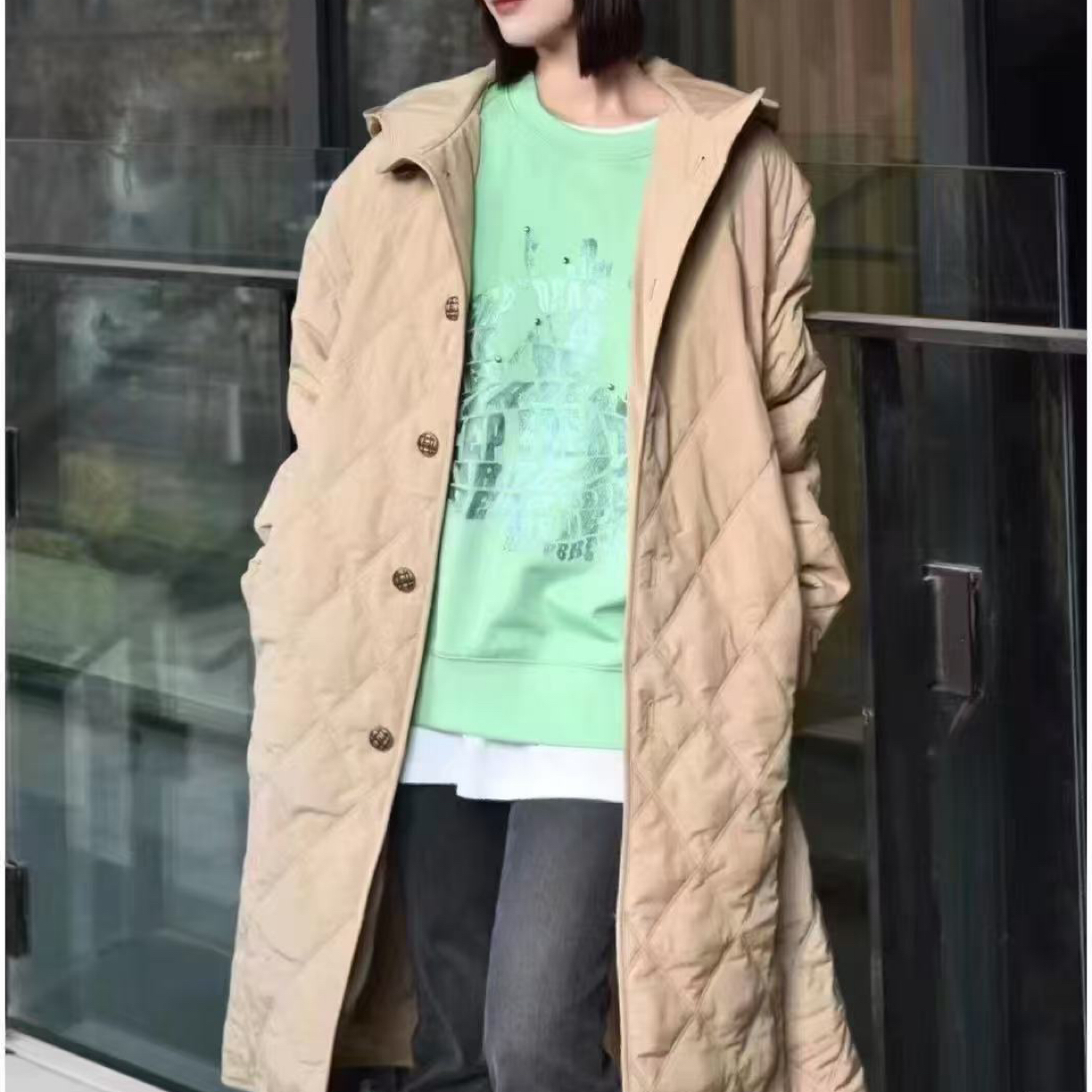 （不退换）1400647长款棉服