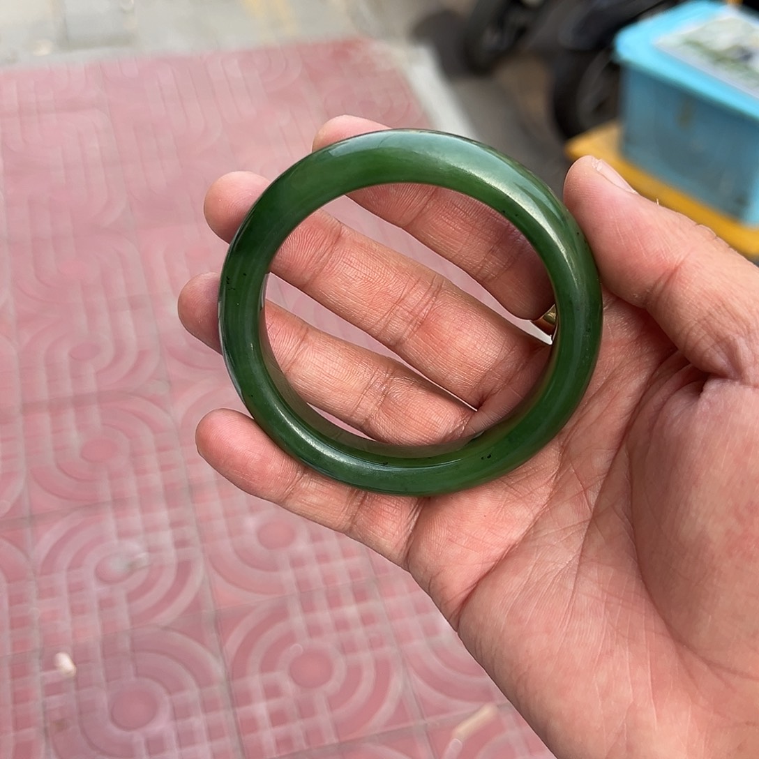 和田玉（碧玉）手镯未镶嵌老坑种手镯