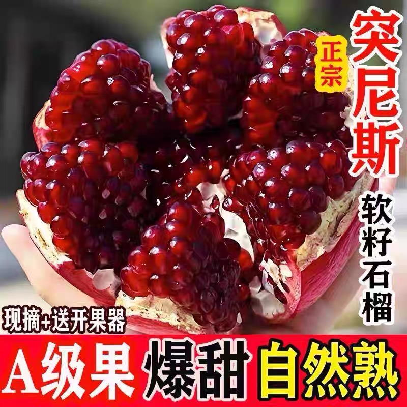 【香甜多汁】五斤礼盒四川会理无籽软籽大石榴新鲜采摘皮薄果实饱满