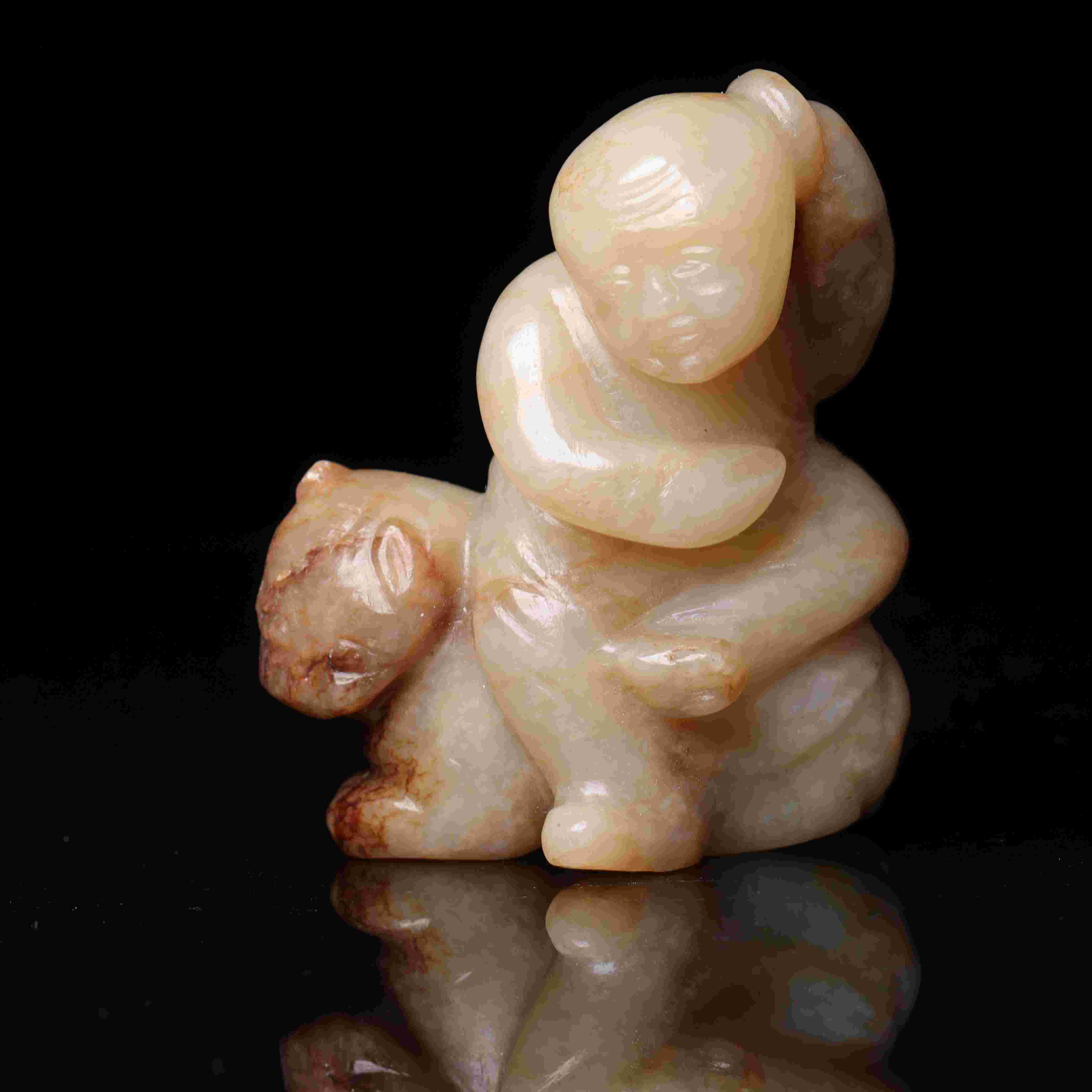 1952明代和田玉罗汉摆件1758