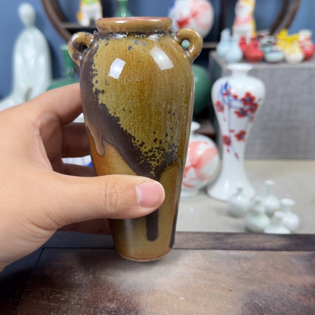 陶瓷手工小花器摆件