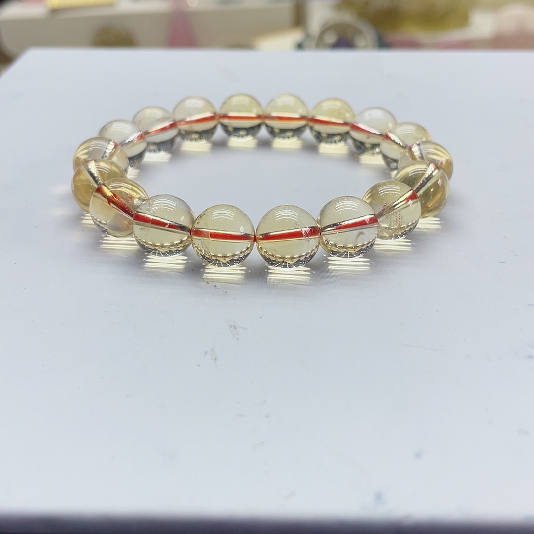 黄晶手链未镶嵌黄水晶