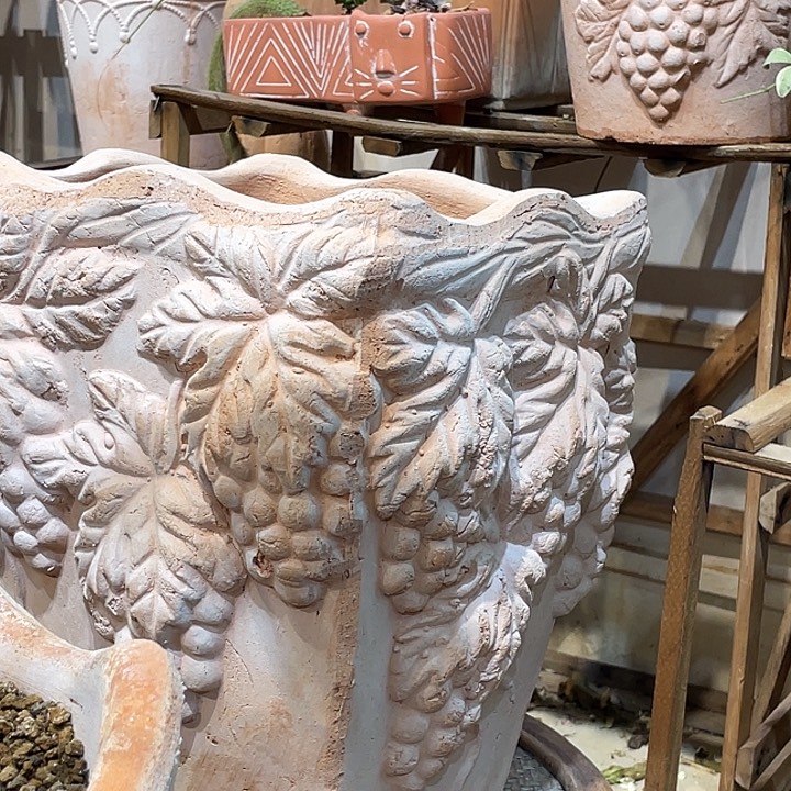 红陶23×32花盆一个手工