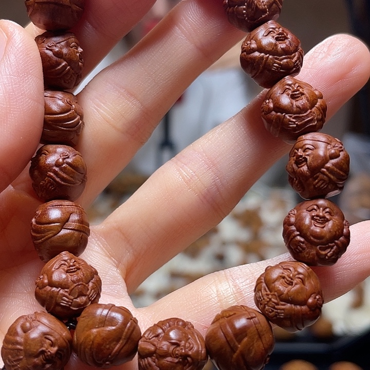 橄榄核手串/手链龙纹桃核 财迷