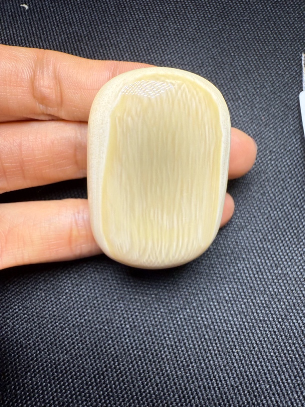 D1044天然猛犸牙肥皂无事牌手把吊坠