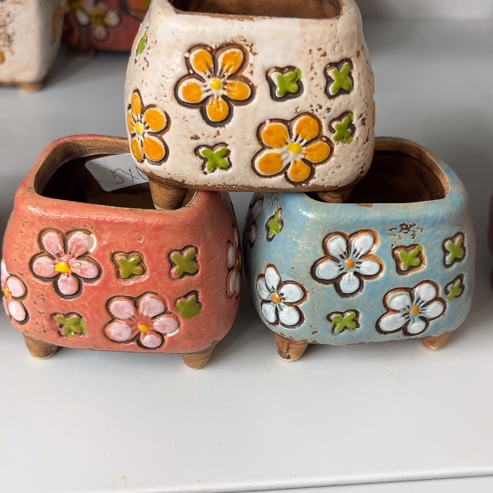 紫砂花盆粗陶材质多肉花盆