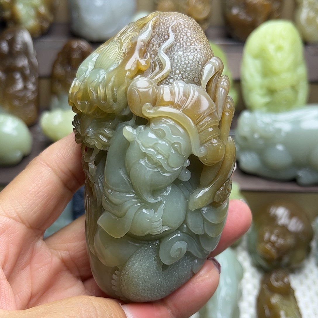 和田玉未镶嵌挂件